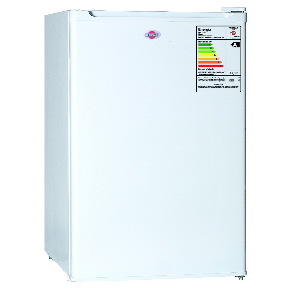 Esta Heladera modelo TOKH9 de frío húmedo ideal para nuestro clima posee una capacidad de 76 litros y está pensada para tu Oficina gracias a su modelo compacto que consta con 2 rejillas removibles para separar alimentos.

Descripción
* Frío húmedo Semitropicalizado.
* Estantes regulables de vidrio.
* Capacidad 76 Litros.
* 2 rejillas removibles.
* Gas Eco R600a.

MEDIDAS DEL PRODUCTO
* Ancho 48 cm.
* Altura 71 cm.
* Profundidad 45 cm.

Imágenes meramente ilustrativas. Imágenes e información sujetas a cambios sin previo aviso.

Medidas del Packaging
CAPACIDAD: 76 Litros
COLOR: BLANCO
TAPAS: 1 Unidades
TENSION ELECTRICA: 220 VOLTIOS
FRECUENCIA ELECTRICA: 50 HERTZ
POTENCIA: 75 Watts
ANCHO: 47 CM
ALTO: 71.5 CM
LARGO: 48.5 CM
PESO: 19000 GR