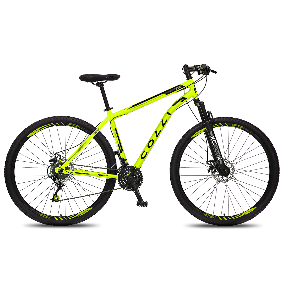 BICICLETA ATALANTA COLLI 
- ARO 29 
- Cuadro aluminio 17 
- 21 velocidades SHIMANO TURNEY 
- Freno a disco delantero y trasero 
- Suspensión delantera