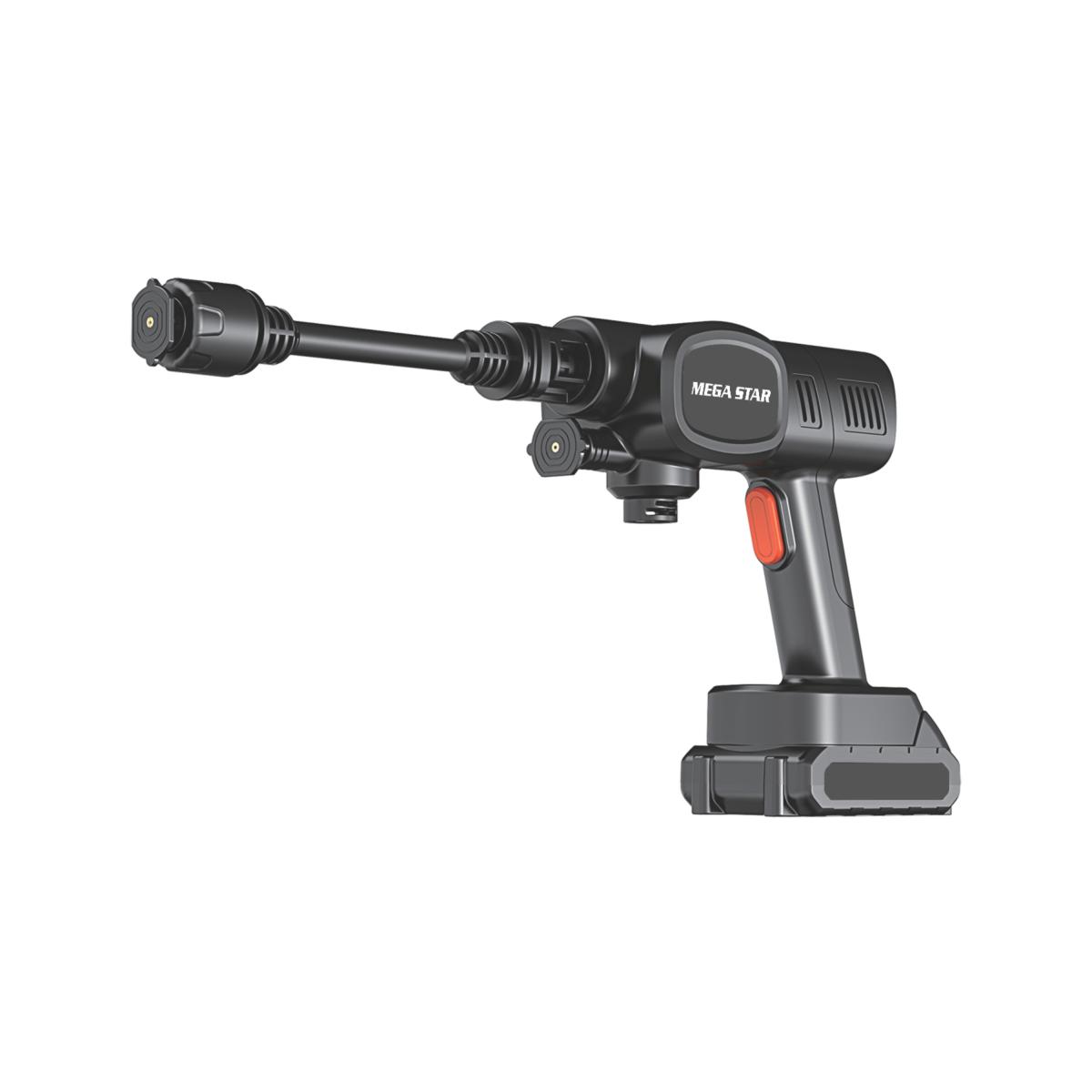 Hidrolavadora Portatil a Bateria - LA002

Batería: 1300mAh 
Potencia: 150W 
Presión: 108psi 
Caudal máximo: 180L/H 
Bomba de émbolo: 12 émbolos individuales 
DC 18.5V 
AC 110-220V 50/60Hz 
Accesorios incluidos: 1 manguera de agua, 1 cargador, 1 dispensador de espuma, 2 boquillas, 1 pistola de alta presión, 1 filtro, 1 conector rápido, 1 batería