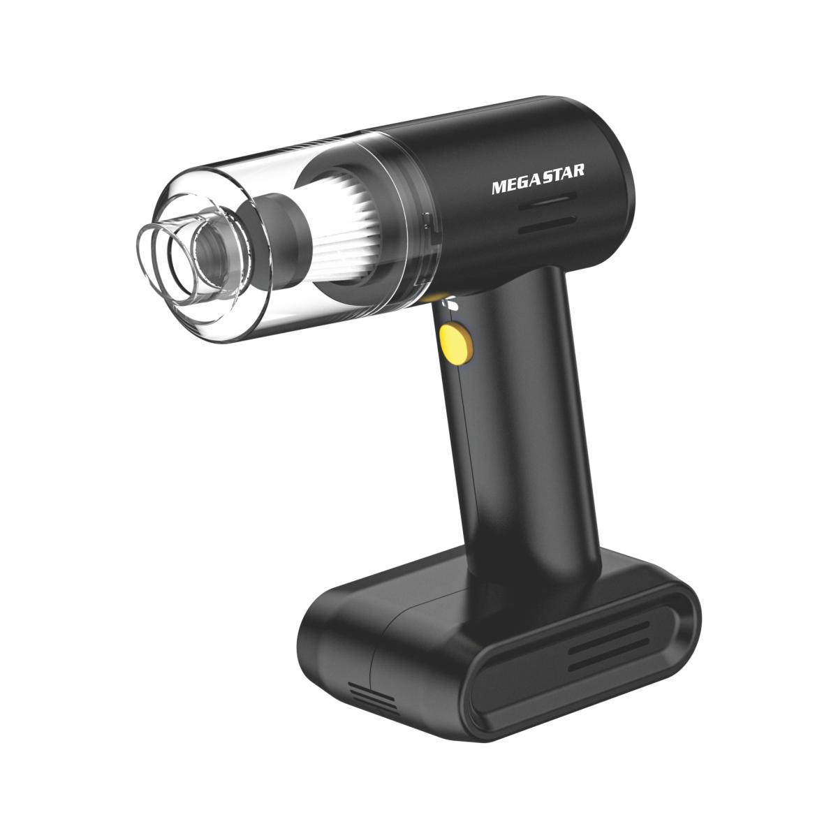 Aspira polvo y sopla
Inflado de neumáticos y juguetes
Linterna LED incorporada
Barómetro: pantalla digital
Succión: 6000PA
Potencia: 90W
DC 12V 8A
Bateria recargable 1800mAh 3,7V

Accesorios: 1 cepillo, 1 boquilla, larga, 3 boquillas de inflado, manguera de inflado, cable USB