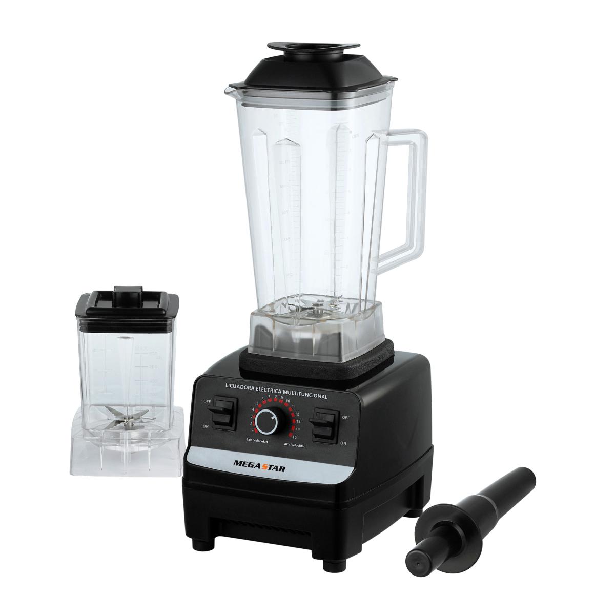 Capacidad: 2 litros
15 Velocidades + pulse
Triturador de 600ml + barra mezcladora
Ideal para jugos, batidos, salsas, moler granos, carne y triturar hielo
Motor de alta potencia: 800W
Voltaje: 220V 50/60Hz