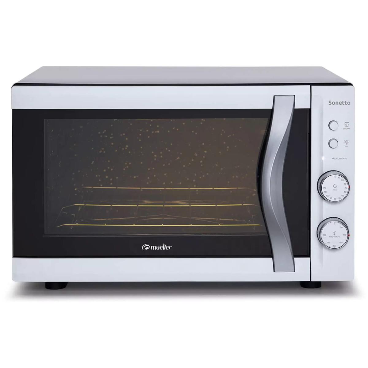 CARACTERÍSTICAS:

- Capacidad: 44 lts.
- Luz interna.
- Control automático de temperatura.
- Ventana de aire.
- Grill.
- Bandeja de salsas.
- Timer de hasta 120 min.