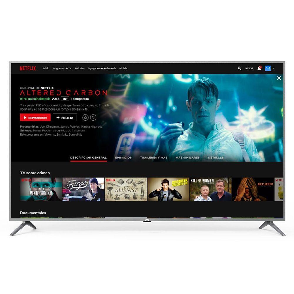 - Resolución de la pantalla 4K Ultra HD

- Pantalla LED de 58"

- Sintonizador digital integrado (ISDBT-T)

- Conectividad inalámbrica Wifi

- Interfaz: HDMI, USB y AV