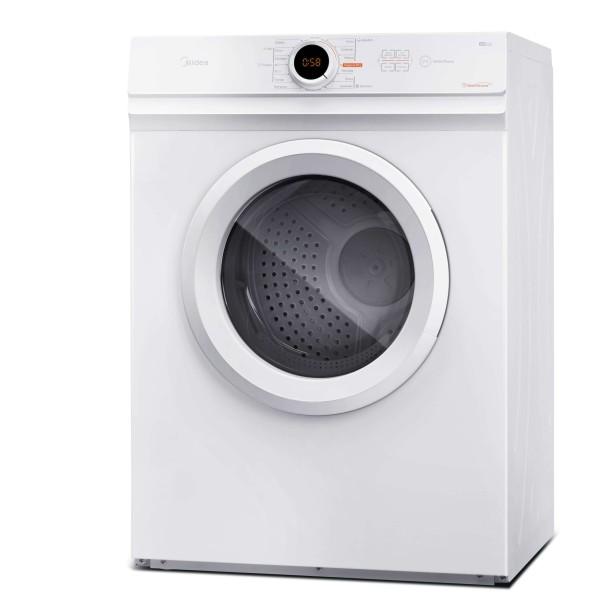 Medidas:
Alto 84
Ancho 59
Profundidad 54

Fuente de Alimentación 220 -240V -50Hz
Potencia Nominal: 2000W
Potencia del motor: 200 W
Potencia de Calefacción: 1800W

Capacidad de 9 Kilos.
Panel Lunar Exclusivo de Midea
Hygiene Dry.
Anti Arruga.
Tambor galvanizado en Zinc
Secado por evaporación

El guardián de la salud de tu familia
HYGIENE DRY
A través del programa Hygiene Dry, una vez finalizado el ciclo de secado, el tambor interior permanecerá a la misma temperatura durante otros más de 30 minutos para garantizar una esterilización eficaz. Su salud es siempre lo que cuidamos. Queremos ser el guardián de la salud de tu familia.

Exclusivo diseño que integra visualización y operación
DISPLAY LUNAR
El innovador Display Lunar integra la perilla de programas y el display convencional en un solo lugar, facilitando la visualización. Este elegante diseño puede facilitar su operación y mejorar su experiencia de uso.

Reduce las arrugas
ANTI ARRUGAS
Después de seleccionar la función Anti Arrugas, una vez finalizado el secado, el tambor se gira cada 10 minutos en 2 horas, lo que ayuda a prevenir el despliegue cuando olvides de descargar la ropa del tambor.

Remueve todos olores indeseados
REFRESCAR
¿Quién dice que una secadora solo puede secar la ropa? ¡Esta secadora puede hacer más que lo que imaginas! El programa Refrescar mejora la circulación de aire fresco dentro del tambor para eliminar olores no deseados, como olor a cocina, a moho, a cigarrillo, etc.

Ahorra tiempo
SECADO RÁPIDO
Seca cargas pequeñas dentro de 40 minutos cuando tengas prisa. No te preocupes más por el secado de una sola prenda. Ahora puedes secar lo que quieras y necesites muy rápidamente.

Desempeño perfecto
VENTILACIÓN FUERTE
Con una fuerte circulación de aire interior, esta secadora ventilación puede completar cada una de las tareas asignadas.