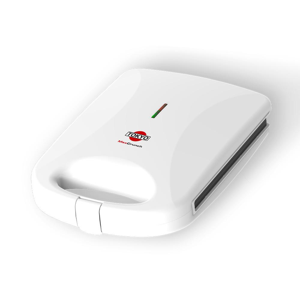 La Sandwichera Tokyo mod MAXCRUNCH es el producto ideal para tener en tu cocina, es compacto y prepara tus meriendas de manera rápida y eficaz.

Descripción
* Potencia 1200W.
* Para 4 panes.
* Luces indicadoras.
* Termostato automático.

Medidas del Packaging
ANCHO	11.5 CM
ALTO	36 CM
LARGO	27 CM
PESO	2150 GR