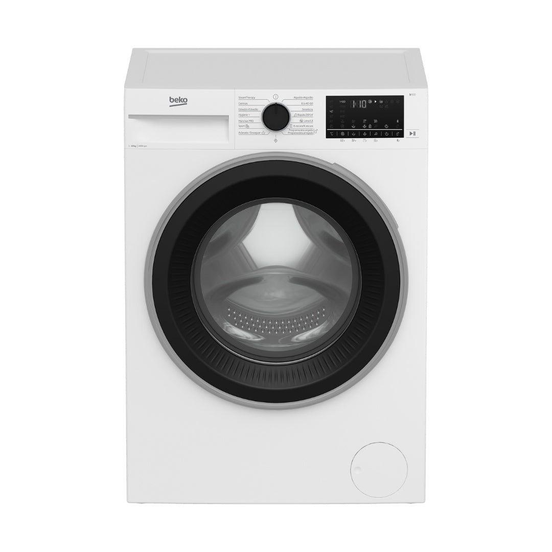 Descubre el lavarropas Beko B3WFT510415W de 10 kg, la opción perfecta para familias grandes. Con su amplia capacidad, puedes lavar grandes cargas de ropa de manera eficiente, ahorrando tiempo y energía. Este modelo cuenta con tecnología avanzada que asegura un lavado óptimo y el cuidado de tus prendas. Ofrece múltiples programas de lavado y funciones específicas para diferentes tejidos, garantizando resultados impecables. Su diseño moderno y panel intuitivo lo hacen fácil de usar. Disfruta de ropa limpia y fresca con Beko. ¡Transforma tu rutina de lavandería!

- BLUETOOTH: SI
- CANTIDAD DE PROGRAMAS: 15
- CAPACIDAD: 10 KG
- CARGA: FRONTAL
- CENTRIFUGA: SI
- COLOR: BLANCO
- MODELO: B3WFT510415W
- NIVEL DE RUIDO: 75 dBA (CENTRIFUGADO)
- PANTALLA: DIGITAL
- SISTEMA DE SEGURIDAD: BLOQUEO P/ NIÑOS
- TIPO DE MOTOR: PRO SMART INVERTER
- VOLTAJE: 220 - 240