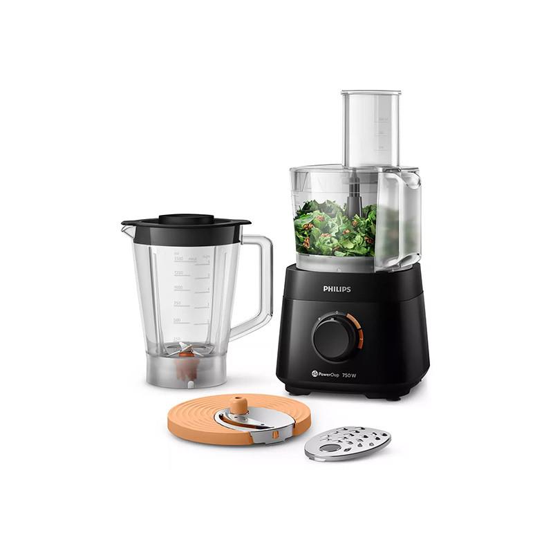 Procesadora de alimentos 3000 Series, Motor de 750 W de potencia, Capacidad del recipiente de 1,5litros, dos velocidades, 4 accesorios.
Potencia eléctrica 750 W, Voltios 220 V, 2 ajustes de velocidad.