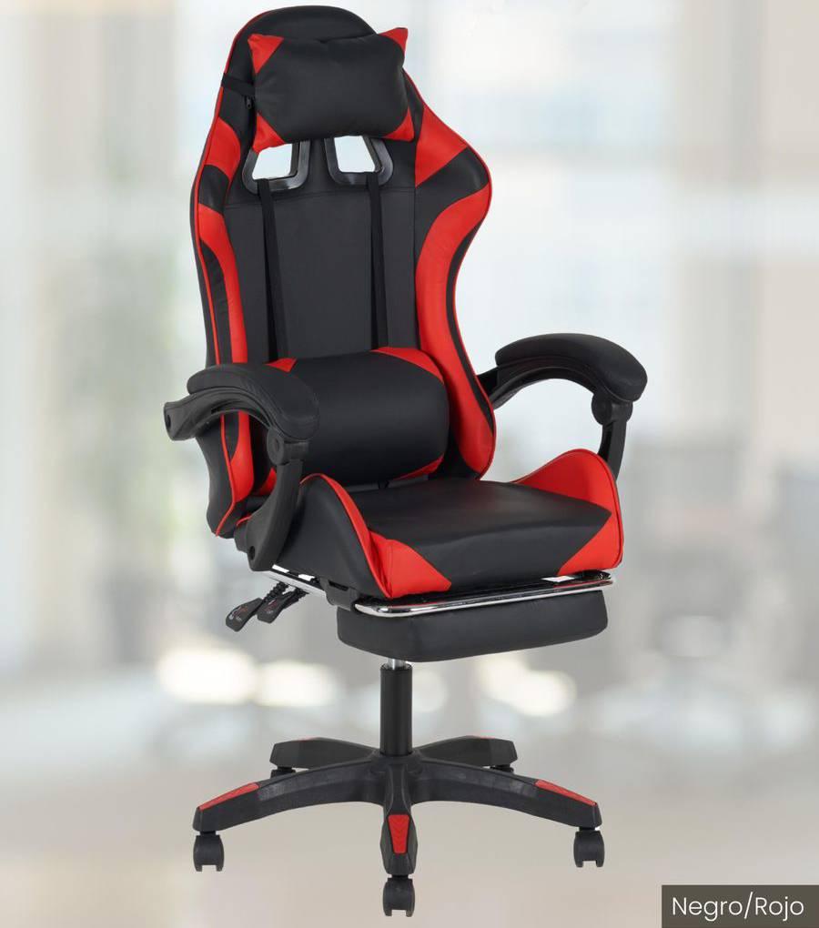 - Carcasa ergonómica del asiento con curvatura.
- Soporte lumbar firme.
- Espuma de firmeza media.
- Respaldo reclinable hasta 145° y reposapiés extensible.
- Tapizado en piel sintética resistente.
- Orificios de Ventilación.
- Reposabrazos de enlace que se ajustan junto con el respaldo al reclinarse.
- Soporta hasta 120kg.