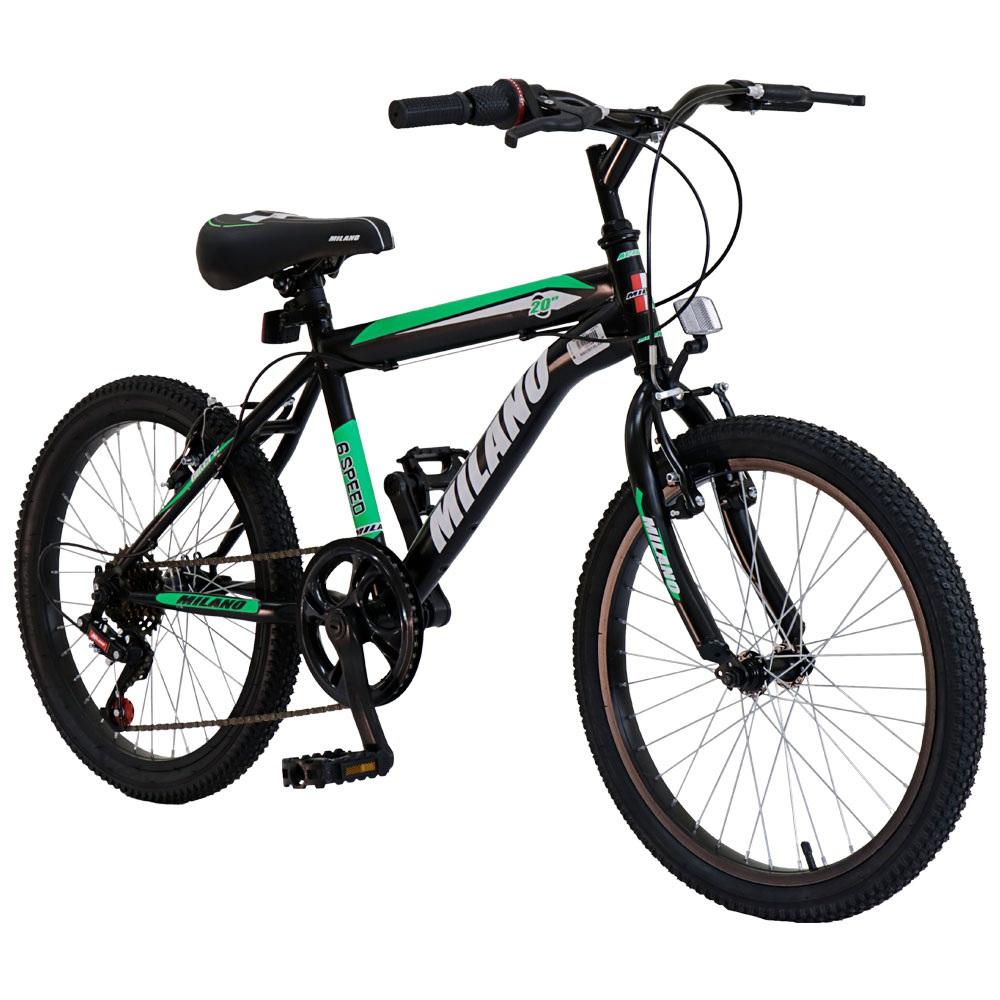 - Marca: MILANO
- Tipo de Bicicleta: MTB
- Aro: 20"
- Tipo de Producto: BICICLETA
- Modelo: ACTION
- Color: NEGRO
- Cubiertas: TODO TERRENO (24" X 2.125)
- Frenos: V-BRAKE
- Material del Cuadro: ALEACIÓN
- Cuadro: CUADRO INTERMEDIO - UNISEX
- Suspensión: RIGIDA