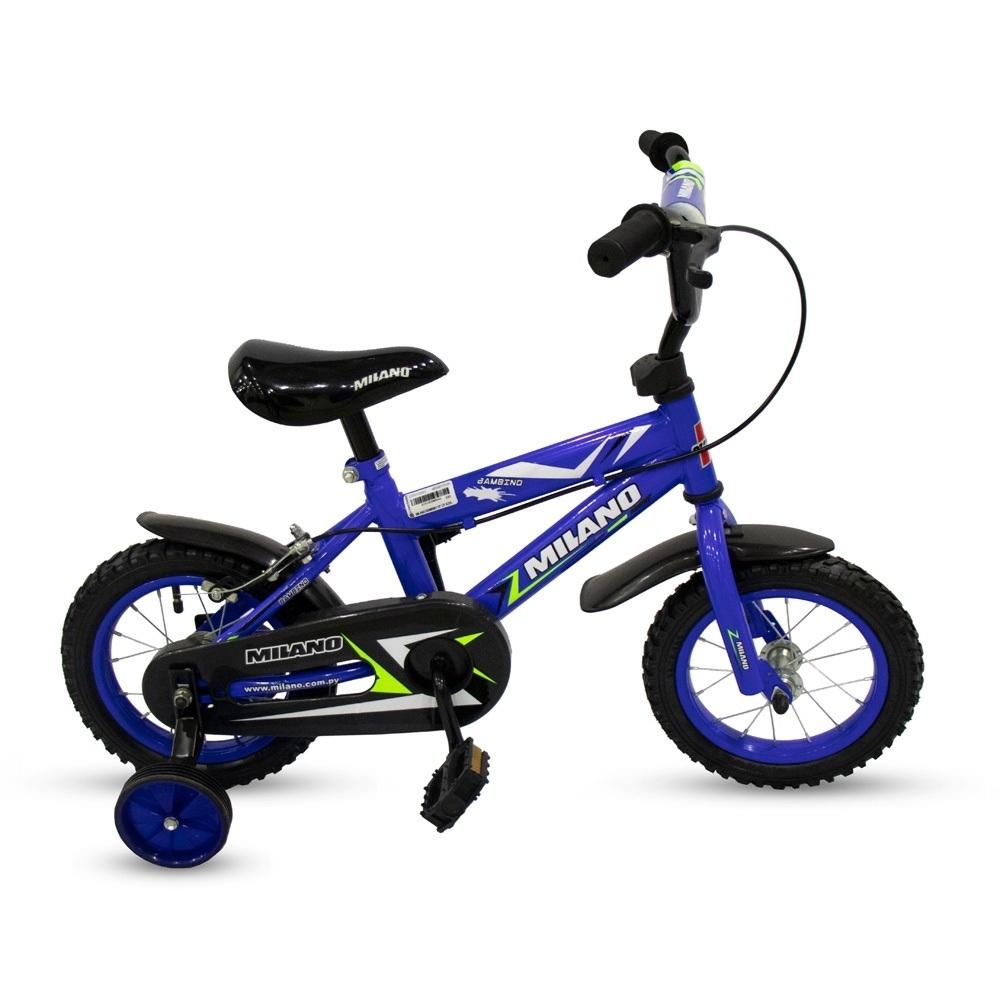 - Marca: MILANO
- Tipo de Bicicleta: INFANTIL
- Aro: 12"
- Tipo de Producto: BICICLETA
- Modelo: BAMBINO
- Color: AZUL
- Cubiertas: TODO TERRENO (12.5" X 2.125)
- Frenos: U-BRAKE
- Material de Cuadro: ALEACIÓN
- Cuadro: CUADRO INTERMEDIO - UNISEX
- Suspensión: RIGIDA
- Tipo de suspensión: RIGIDA