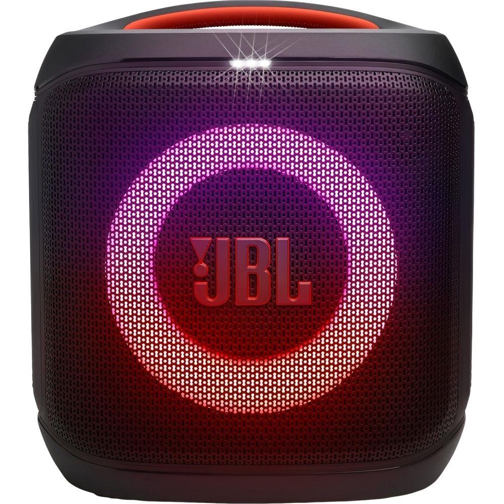 Parlante JBL Party Box Encore Essential

Con su potente sonido envolvente y graves profundos, ofrece una experiencia auditiva de alta calidad. Incluye luces LED integradas que sincronizan con la música para crear un ambiente festivo. Su batería de larga duración asegura horas de reproducción continua, mientras que su diseño resistente al agua permite su uso en exteriores sin preocupaciones. Ideal para fiestas, reuniones y eventos, combina rendimiento y durabilidad en un solo dispositivo.

Especificaciones Técnicas. 

- Potencia de salida : 100 W.
- Controlador Altavoz de graves : 5.25"/13.34 cm.
- Controlador Altavoces de agudos : 1.75"/4.45 cm.
- Respuesta de frecuencia : 50 Hz a 20 kHz.
- Relación señal/ruido : >80 dB.
- Bluetooth : 5.1.
- Potencia del transmisor : 15 dBm.
- Capacidad de la batería : 4800 mAh.
- Batería : Polímero de iones de litio (LiPo).
- Voltaje de la batería : 3.7 V.
- Duración de la batería : 6 horas.