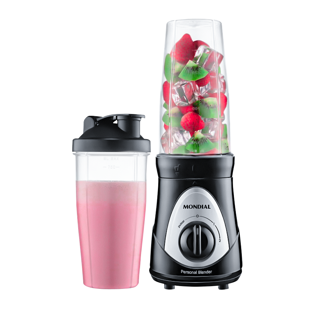 La Licuadora Personal Blender es una opción conveniente y versátil para preparar tus batidos y bebidas favoritas de manera rápida y fácil. Con su motor de 300W de potencia y cuchillas de acero inoxidable, esta licuadora te ofrece un rendimiento eficiente para triturar frutas, verduras y otros ingredientes en segundos.

Viene equipada con dos velocidades para que puedas ajustar la potencia de mezclado según tus preferencias y necesidades. Además, los dos vasos de 750ml cada uno te permiten preparar diferentes bebidas al mismo tiempo o almacenarlas para disfrutarlas más tarde.

La Licuadora Personal Blender está diseñada con un sistema de trava de seguridad que garantiza un funcionamiento seguro y evita accidentes durante el proceso de mezclado. Además, su diseño compacto y práctico permite que puedas preparar tu bebida directamente en el vaso y tomarla sobre la marcha, sin necesidad de transferirla a otro recipiente.

Con la Licuadora Personal Blender, podrás disfrutar de batidos saludables, smoothies y otras deliciosas bebidas de manera rápida y conveniente, en cualquier momento y lugar. Es perfecta para aquellos que llevan un estilo de vida activo y buscan una forma fácil de incorporar nutrientes en su dieta diaria. DG-01