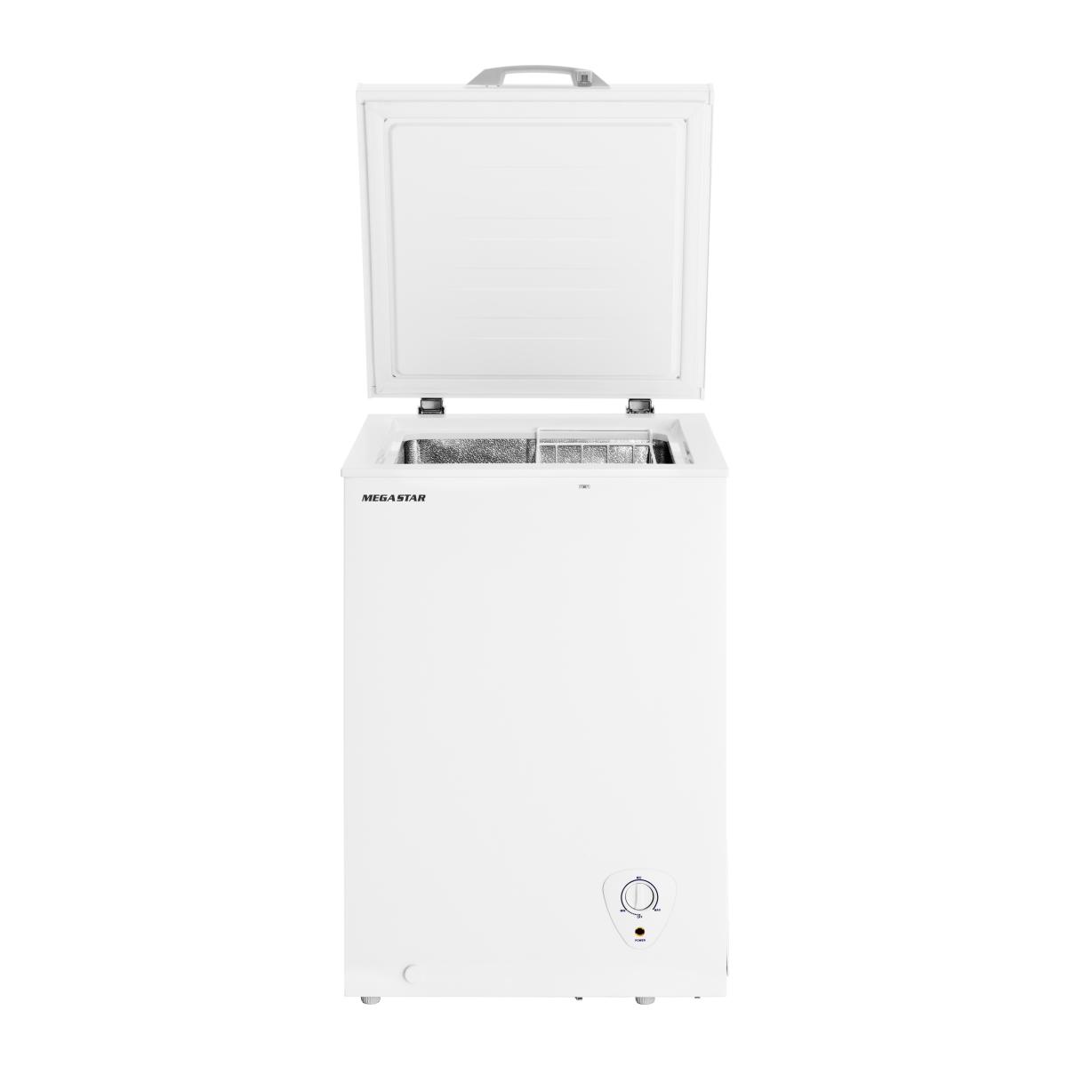 Nuestro congelador de 110 litros ofrece una capacidad amplia para tus necesidades de almacenamiento. Con su termostato externo, puedes ajustar fácilmente la temperatura según tus preferencias. Además de funcionar como congelador, también puede utilizarse como refrigerador. Su cuerpo de metal resistente garantiza durabilidad y fiabilidad a largo plazo. Incluye una práctica canastilla para frutas y verduras. Utiliza el refrigerante R600a y funciona con un voltaje de 220~240V a 50Hz. Mantén tus alimentos frescos y organizados con este confiable congelador


CARACTERÍSTICAS
Capacidad: 110 litros
Termostato externo
Congelador y refrigerador
Cuerpo de metal resistente
Canastilla para frutas y verduras
Refrigerante: R600a
Voltaje: 220~240V 50Hz