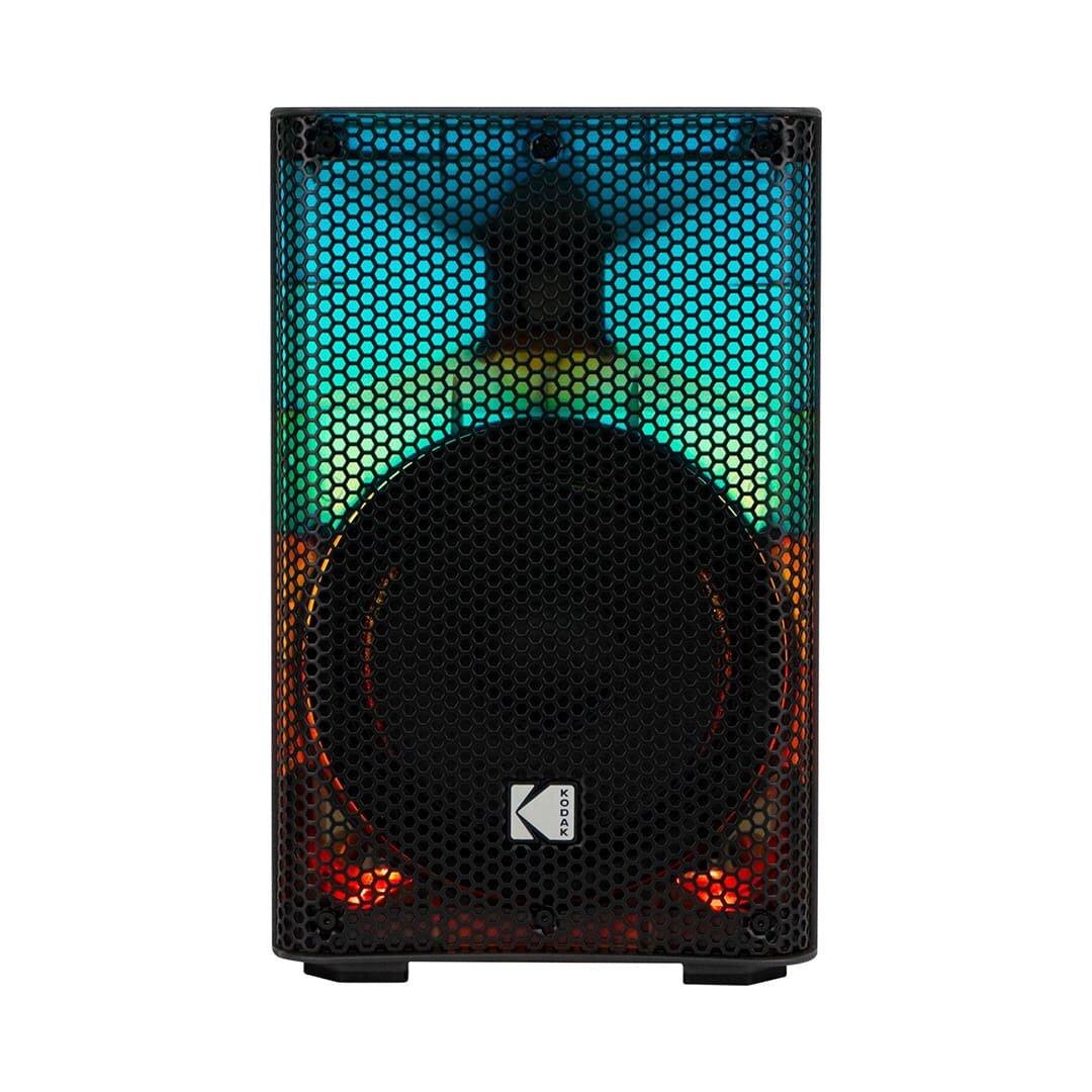 · Woofer de 8” con bobina móvil de 1” 4 Ohm.
· Con driver de diafragma de Titanio de 1” 8 Ohm.
· Iluminación LED | Bluetooth 5.0 | Alcance hasta 10 mtrs aprox.
· Tecnología inalámbrica (TWS) | · Entrada USB y Tarjeta SD.
· Radio FM PLL | Entrada de micrófono.
· Batería de litio recargable de 11.1V, 3000 mAh.
· Amplificador Clase D | Potencia de salida: 50W RMS.
· Control remoto incluido | UHF micrófono incluido.
· Dimensiones: Profundidad: 28.9 cm. Ancho 27.5 cm. Altura 42.2 cm.