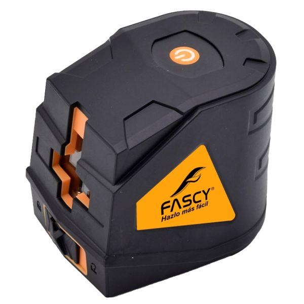 FASCY es una marca paraguaya reconocida por su amplia variedad de máquinas y herramientas, que abarca desde herramientas manuales y máquinas eléctricas a batería hasta equipos de construcción. Comprometidos constantemente con la innovación y la satisfacción del cliente, ofreciendo una garantía escrita de un año, así como soporte técnico y repuestos originales.rn

El nivel láser Fascy de 2 líneas en color verde es una herramienta diseñada para facilitar tareas de nivelación y alineación en una amplia variedad de aplicaciones. Con líneas visibles en plano horizontal y vertical, este equipo es ideal para trabajos de construcción, instalación de mobiliario, colocación de azulejos, decoración de interiores, entre otros.

Datos técnicos:
- Alimentación: 2 pilas AA de 1,5 voltios
- Nivelación automática: más/menos 3 grados
- Precisión: más/menos 1,5 milímetros por cada 5 metros
- Protección: IP54