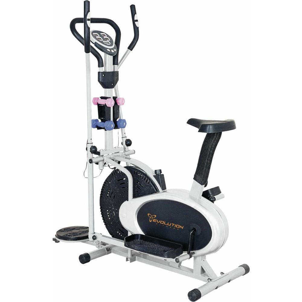 Con la bicicleta elíptica puedes trabajar casi todos los músculos del cuerpo, en la parte superior se ejercitan los bíceps, pecho, hombros y tríceps, y en la parte inferior, piernas y glúteos. Además, al realizar ejercicios en esta maquinaria podrás mantener un buen estado físico y también en caso de lesiones, podrás recuperarte más rápido debido a su bajo impacto en las articulaciones.

Descripción
* Panel digital que indica velocidad, tiempo, distancia, calorías, frecuencia cardiaca, odómetro.
* Peso máximo del usuario 130 kg.
* Incluye mancuernas de 2 y 3 kg.
* Hand grip integrado al manubrio.
* Manubrio y asiento regulable.
* Niveles de intensidad sin fin.
* Peso del producto 36 kg.
* Uso residencial.

MEDIDAS DEL PRODUCTO
* Alto 80 cm.
* Ancho 55 cm.
* Profundidad 114 cm.