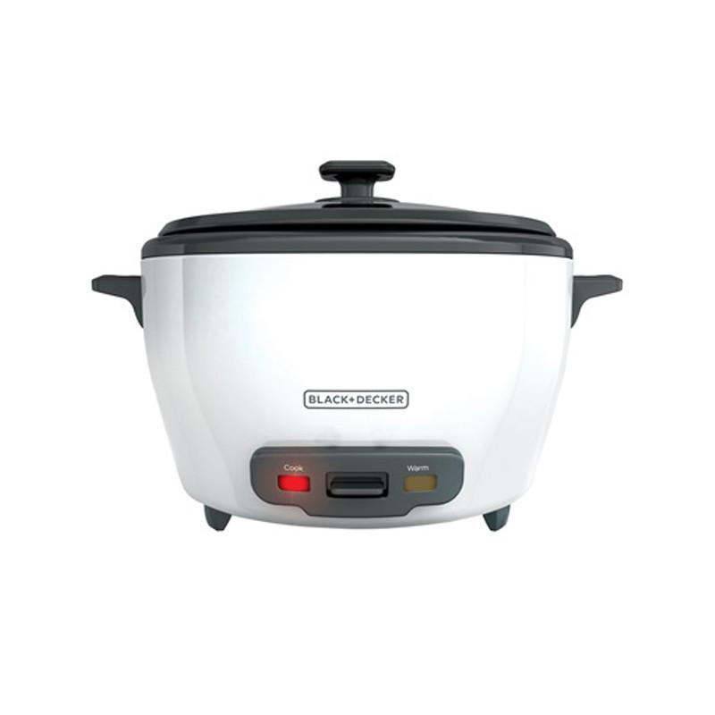 - La Olla Arrocera Eléctrica Black & Decker RC5225 es un electrodoméstico multiusos ideal para preparar arroz y otras recetas al vapor. 
- Con una capacidad de 5 litros, puede cocinar hasta 22 tazas de arroz cocido o 11 tazas de arroz crudo, lo que la hace perfecta para familias grandes. 
- Además, cuenta con un recipiente antiadherente que facilita la limpieza, función de mantener los alimentos calientes y una tapa de vidrio templado para monitorear el proceso de cocción. 
- Incluye útiles accesorios como una taza medidora, una cuchara para servir y una cesta para cocinar al vapor.
