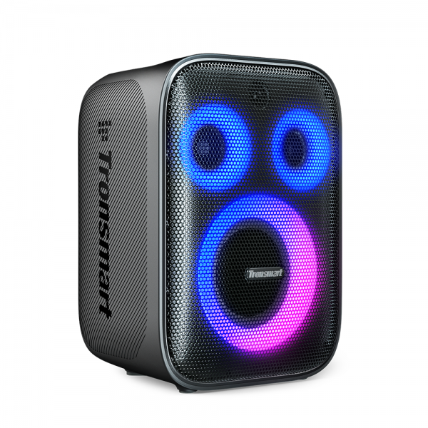 El Tronsmart Halo 200 es un parlante de fiesta potente y versátil, diseñado para ofrecer una experiencia de sonido envolvente y una iluminación dinámica. Ideal para reuniones, eventos al aire libre y sesiones de karaoke.

Características principales:

Sistema de sonido de 3 vías con transductores cuádruples para un sonido expansivo y sin distorsiones.

Tecnología SoundPulse™ para mejorar la claridad del audio y los graves.

Cinco modos de iluminación LED que se sincronizan con la música.

Emparejamiento estéreo inalámbrico (TWS) y sincronización de audio en más de 100 parlantes mediante TuneConn™.

Ecualizador y control de luces personalizables a través de la aplicación Tronsmart.

Entrada para micrófono y guitarra, con control de volumen independiente.

Función de power bank con puerto USB-A para cargar dispositivos móviles.

Potencia de salida: 120W
Conectividad: Bluetooth 5.3, Aux-in, USB, microSD
Autonomía de batería: Hasta 18 horas (volumen al 50%) / Hasta 10 horas (karaoke al 60%)
Resistencia al agua: IPX4 (resistente a salpicaduras)
Compatibilidad: Smartphones, tablets, laptops, micrófonos y guitarras con entrada de 3.5 mm
Dimensiones y peso: 266 x 282 x 386 mm | 6.1 kg
Incluye: Parlante Halo 200, 2 micrófonos inalámbricos, cable de audio de 3.5 mm, cable de alimentación AC, manual de usuario, tarjeta SoundPulse®, tarjeta de garantía.
Ideal para: Fiestas, eventos al aire libre, sesiones de karaoke, uso en exteriores.