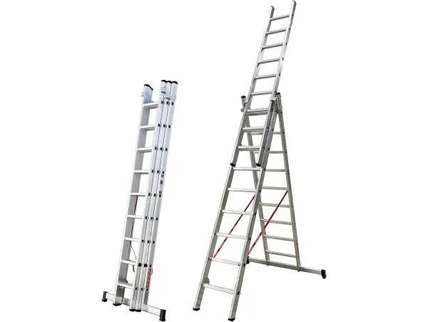 La escalera articulada VCP EA-143 (VCH000273) combina diseño robusto, practicidad y seguridad. Fabricada con aluminio normalizado de alta calidad, está pensada para brindar máxima versatilidad en tareas profesionales o del hogar. Gracias a su sistema articulado, puede utilizarse como escalera recta, tipo tijera o como andamio.

Sus peldaños planos rectangulares, zapatas antideslizantes y parantes livianos aseguran firmeza y estabilidad en todo momento. Soporta hasta 150 kg y puede extenderse hasta 3,71 metros, plegándose fácilmente para guardarse en espacios reducidos.

- Marca	VCP
- Modelo	VCH000273 (EA - 143)
- Material	Aluminio normalizado
- Configuración	4 x 3 peldaños
- Medida cerrada	1.03 m
- Medida extendida	3.71 m
- Medida en tijera	1.82 m
- Altura como andamio	1.06 m
- Ancho	37 cm
- Peso	11.10 kg
- Capacidad máxima	150 kg
- Características adicionales	Peldaños planos rectangulares
- Superficie de apoyo antideslizante
- Zapatas con goma antideslizante
- Parantes sólidos y livianos